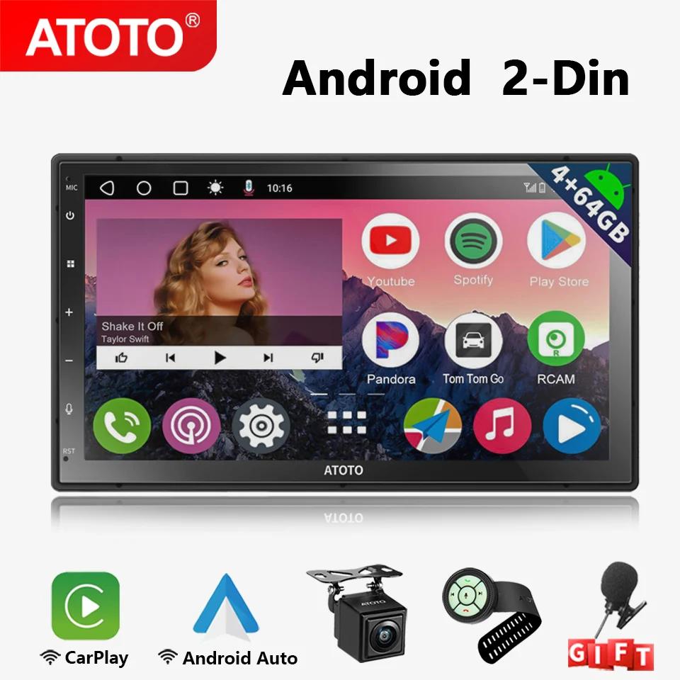 ATOTO A6 PP 7 ġ ȵ̵ ڵ ׷  2 Din 8 ھ 4GB   GPS Apple Carplay ȵ̵ ڵ ȭ 2Din